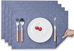 Cloth Placemats Set Of 4, Machine Washable Linen Style Thick Place Mats, Heat Resistant And Easy To Clean Fabric Table Mats For Kitchen Dining Table (13" X 19" (Set Of 4), Mocha) 21 Cloth Placemats Set Of 4, Machine Washable Linen Style Thick Place Mats, Heat Resistant And Easy To Clean Fabric Table Mats For Kitchen Dining Table (13" X 19" (Set Of 4), Mocha) -Generic Furniture Shop 41Ua 3r bzL. AC