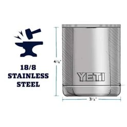 Yeti Rambler 10 Oz Lowball, Vacuum Insulated, Stainless Steel With Standard Lid -Generic Furniture Shop 41Uefu40ZdL