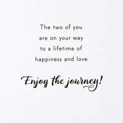 Hallmark Wedding Card (Mr. & Mrs.) & Wedding Card, Bridal Shower Card, Or Engagement Card (Enjoy The Journey) -Generic Furniture Shop 41Uzeo2mnsL