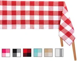 Rectangle Table Cloth, Cotton Tablecloth - Beige Tablecloth Rectangle, Buffalo Plaid Tablecloth, Farmhouse Tablecloth - Linen Tablecloth, Cotton Tablecloth For Rectangle Table - 63x109 Beige & Cream -Generic Furniture Shop 41VB4CKrqgL. AC