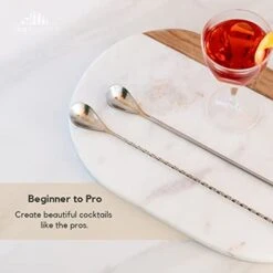 Spoon Set – Drink Mixing Spoons For Mixing Glass Or Shaker – Stainless Steel Cocktail Stirrer Set – Heavyweight Drink Stirrers – Professional-Quality Mixing Spoon Set (12”, Set Of 2) -Generic Furniture Shop 41VToIbUpEL