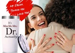 It's Miss Ms Mrs Dr Actually Travel Mug Tumbler.Doctor,Doctor Retirement,Medical School Graduation Gifts.Appreciation,Birthday,Christmas Gifts For Doctors,MD,Med.(20oz White) -Generic Furniture Shop 41WVffDRVJL