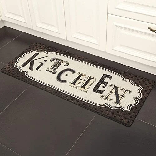 Ukeler Kitchen Rug Non Slip, Durable Natural Rubber Rug Runner For Kitchen Antique Style Chef Mat, 20''×59'' 2 Ukeler Kitchen Rug Non Slip, Durable Natural Rubber Rug Runner For Kitchen Antique Style Chef Mat, 20''×59'' - Image 2