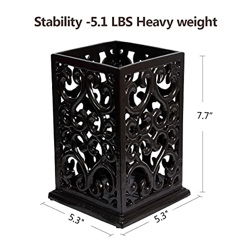 Decorative Kitchen Utensil Holder,Vintage Cooking Utensil Organizer Cast Iron Utensil Holder For Cooking Tools, Coffee Gold 5 Decorative Kitchen Utensil Holder,Vintage Cooking Utensil Organizer Cast Iron Utensil Holder For Cooking Tools, Coffee Gold - Image 5