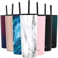 Insulated Tumbler With Lid And Straw | Iced Coffee Cup Reusable Stainless Steel Water Bottle Travel Mug | Gifts For Women Men Her Him | Classic Collection | 24oz | Pretty In Floral -Generic Furniture Shop 41XHf9nvPhL. AC