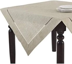 Toscana Handmade Hemstitch Contemporary Linen Blend 14"x20" Placemats, Set Of 4 -Generic Furniture Shop 41XpR4rqnbL. AC 1