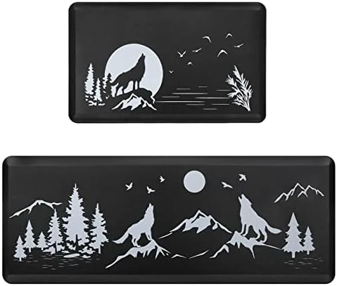 Hoikwo 2 Pcs Home Kitchen Decor Bear Rugs And Mats For Floor, Apartment Essentials, 0.47inch Thick Cushioned Anti Fatigue Mats Winter Kitchen Floor Mat For Sink, Laundry, Office 8 Hoikwo 2 Pcs Home Kitchen Decor Bear Rugs And Mats For Floor, Apartment Essentials, 0.47inch Thick Cushioned Anti Fatigue Mats Winter Kitchen Floor Mat For Sink, Laundry, Office - Image 8