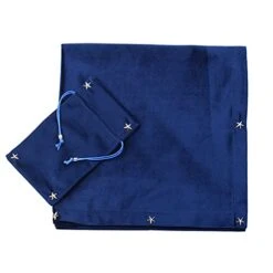 BLESSUME Altar Tarot Card Table Cloth With Tarot Bag Divination Wicca Velvet (Blue 5) -Generic Furniture Shop 41YaYA4V07S