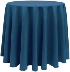 90-Inch Round Polyester Linen Tablecloth White 24 90-Inch Round Polyester Linen Tablecloth White -Generic Furniture Shop 41YqWM1uLRL. AC 1