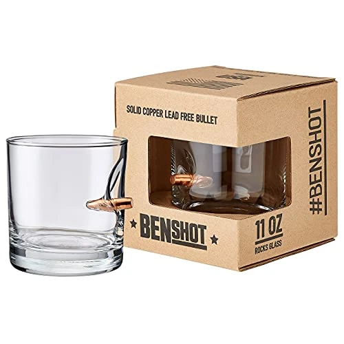 The Original BenShot Bullet Rocks Glass With Real .308 Bullet - 11oz | Made In The USA 2 The Original BenShot Bullet Rocks Glass With Real .308 Bullet - 11oz | Made In The USA - Image 2
