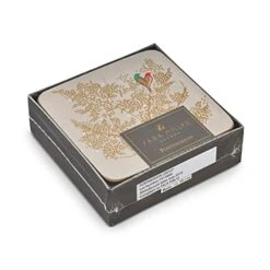 Sara Miller London Chelsea Collection Coasters | Set Of 6 | Cork Backed Board | Heat And Stain Resistant | Drinks Coaster For Tabletop Protection | Measures 4” X 4” -Generic Furniture Shop 41ZMfdCVwrL