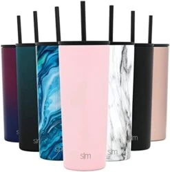 Insulated Tumbler With Lid And Straw | Iced Coffee Cup Reusable Stainless Steel Water Bottle Travel Mug | Gifts For Women Men Her Him | Classic Collection | 24oz | Pretty In Floral -Generic Furniture Shop 41b3yoe4psL. AC