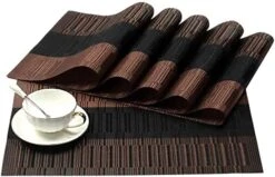 Kitchen Placemats Set Of 4 Placemat For Dining Table Woven Table Mats (Gold) -Generic Furniture Shop 41bmjlElL7L. AC