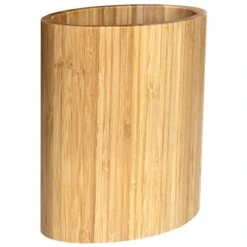 Totally Bamboo Oval Shaped Bamboo Kitchen Utensil Holder, 6" X 4" X 7" -Generic Furniture Shop 41btvB8rAyL
