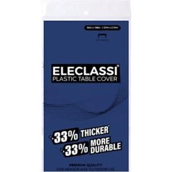 Navy Blue 12 Pack Premium Disposable Plastic Tablecloth 54 X 108 In - Plastic Table Cloths For Parties Disposable Tablecloth For Rectangle Tables Up To 8 Ft - Rectangle Tablecloth -Generic Furniture Shop 41cLlLYlbuL