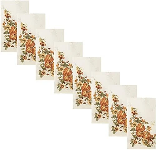 Stockbridge Pumpkin Harvest Bordered Thanksgiving, Autumn Fall Leaf, Sunflower And Acorn Border Print Easy Care Fabric Tablecloth, 60 Inch X 84 Inch Oblong/Rectangle 6 Stockbridge Pumpkin Harvest Bordered Thanksgiving, Autumn Fall Leaf, Sunflower And Acorn Border Print Easy Care Fabric Tablecloth, 60 Inch X 84 Inch Oblong/Rectangle - Image 6