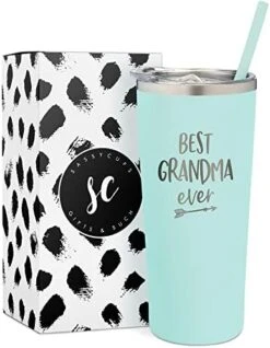 Best Grandma Ever Insulated Tumbler Cup With Straw And Lid - Grandparent Christmas Present Coffee Mug - World's Best Grandma Gift From Grandkids For Birthday - New Grandma Tumbler - Grandma Gifts -Generic Furniture Shop 41cyGzEkPL. AC