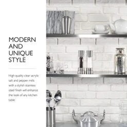 Cole & Mason OLE & MASON Derwent Salt And Pepper Grinder Set - Stainless Steel Mills Include Gift Box, Gourmet Precision Mechanisms And Premium Sea Salt And Peppercorns -Generic Furniture Shop 41dCzjDzAUL