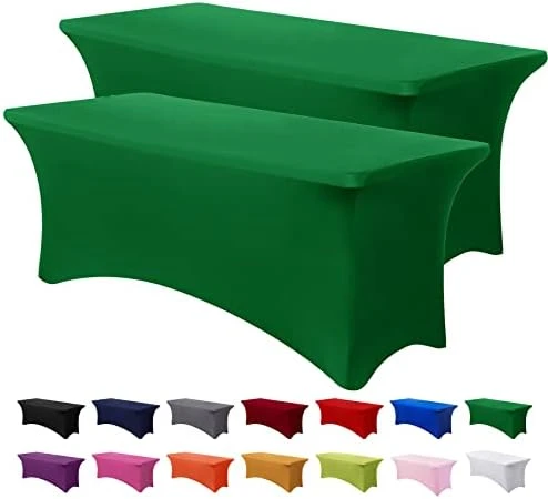 Spandex Tablecloth 6FT Stretch Table Cover Fitted Rectangular Tables, Universal Stretch Patio Table Cloth For Wedding, Banquet, Party And Event(Black, 6FT 11 Spandex Tablecloth 6FT Stretch Table Cover Fitted Rectangular Tables, Universal Stretch Patio Table Cloth For Wedding, Banquet, Party And Event(Black, 6FT - Image 11