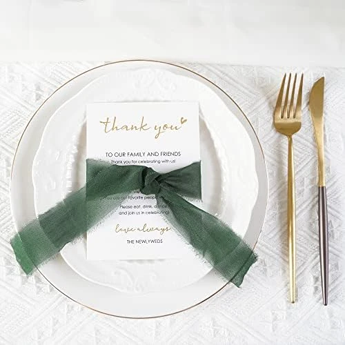 Wedding Thank You Place Setting Cards, 50 Pieces Place Cards For Table Setting, Table Place Cards For Wedding Favors, Receptions, Dinner Parties, Events And Celebrations (4 X 6 In, Floral) 11 Wedding Thank You Place Setting Cards, 50 Pieces Place Cards For Table Setting, Table Place Cards For Wedding Favors, Receptions, Dinner Parties, Events And Celebrations (4 X 6 In, Floral) - Image 11