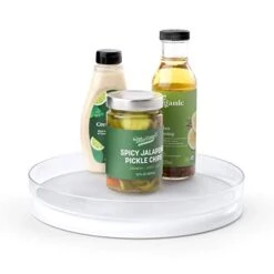 FridgeView Fridge Turntable, Lazy Susan Organizer For Refrigerator Storage, 11” , White