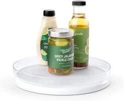 FridgeView Fridge Turntable, Lazy Susan Organizer For Refrigerator Storage, 11” , White -Generic Furniture Shop 41evg5hDCTL. AC