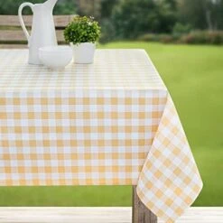 Indoor Outdoor Spillproof Fabric Tablecloth For Spring/Summer/Party/Picnic (Harper, 60" X 84" Rectangular) 20 Indoor Outdoor Spillproof Fabric Tablecloth For Spring/Summer/Party/Picnic (Harper, 60" X 84" Rectangular) -Generic Furniture Shop 41fFXSWb wL. AC 2
