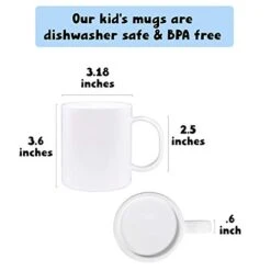 Colorful Kids Unicorn Cup, Customized With Child's Name, Lightweight Unbreakable Cup, Microwave And Dishwasher Safe, BPA Free -Generic Furniture Shop 41gPQ0JhwzL