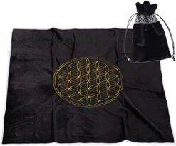 BLESSUME Altar Tarot Card Table Cloth With Tarot Bag Divination Wicca Velvet (Blue 5) -Generic Furniture Shop 41h30TC10RL. AC