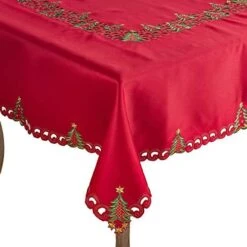 Pandora Collection Holiday Christmas Tree Tablecloth - 2 Colors (Red, 16"x68" Table Runner) -Generic Furniture Shop 41hQbWnB3JL. AC 2