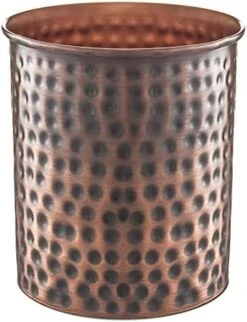 Kitchen Utensil Holder, Hand Hammered Caddy, Kitchen Organization For Utensils, Crock For Cooking Utensils, Antique Copper Finish, Large, 19677 -Generic Furniture Shop 41hRuhNMC L. AC