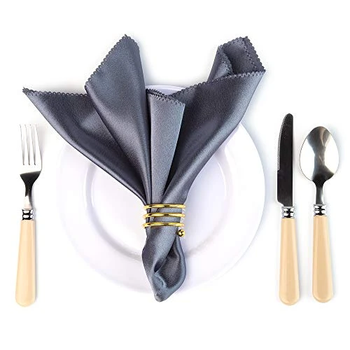 6Pcs Gold Napkin Rings Round Napkin Holders Buckles For Wedding, Dinner Party, Table Decorations 4 6Pcs Gold Napkin Rings Round Napkin Holders Buckles For Wedding, Dinner Party, Table Decorations - Image 4