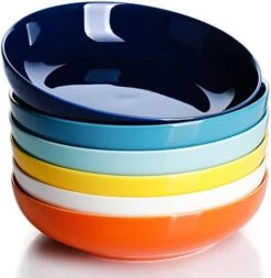 Pasta Bowls, 22 Ounce Salad Bowls, White Serving Bowls, Pasta Bowls Set Of 6, 7.6 Inch Porcelain Pasta Plates, No. 112.001 -Generic Furniture Shop 41ie6IRaQL. AC
