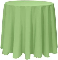 90-Inch Round Polyester Linen Tablecloth White 22 90-Inch Round Polyester Linen Tablecloth White -Generic Furniture Shop 41ivT1GfoCL. AC