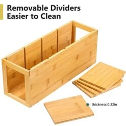 Extra Large Bamboo Utensil Holder, 4 Sections Kitchen Utensil Holder Organizer For Countertop, Cooking Utensil Caddy Farmhouse Utensils Holder Utensil Crock For Kitchen Counter -Generic Furniture Shop 41jMlV9ZkeL