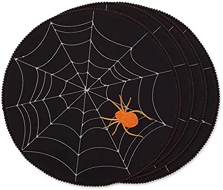 Halloween Party Tabletop Decor, Reusable & Machine Washable Cotton Fabric, Tablecloth, 70" Round, Spooky Portraits 8 Halloween Party Tabletop Decor, Reusable & Machine Washable Cotton Fabric, Tablecloth, 70" Round, Spooky Portraits - Image 8