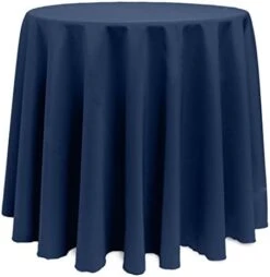 90-Inch Round Polyester Linen Tablecloth White 27 90-Inch Round Polyester Linen Tablecloth White -Generic Furniture Shop 41jvDxSw ML. AC