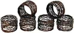 Bronze Napkin Rings Set Of 12, For Harvest, Napkin Rings Thanksgiving, Christmas, Napkin Ring Holder, Party Decoration, Dinning Table, Everyday, Gatherings, Napkin Rings Bulk -Generic Furniture Shop 41jz UaMUIL. AC