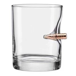 The Original BenShot Bullet Rocks Glass With Real .308 Bullet - 11oz | Made In The USA
