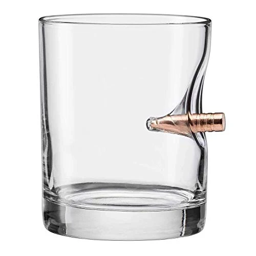 The Original BenShot Bullet Rocks Glass With Real .308 Bullet - 11oz | Made In The USA 1 The Original BenShot Bullet Rocks Glass With Real .308 Bullet - 11oz | Made In The USA