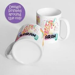 Colorful Kids Unicorn Cup, Customized With Child's Name, Lightweight Unbreakable Cup, Microwave And Dishwasher Safe, BPA Free -Generic Furniture Shop 41l9bzYL1RL