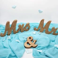 Large Mr And Mrs Sign Wedding Table Decorations, Mr & Mrs Letters Display Stand Figures For Sweetheart Table, Photo Props, Wedding Decorations, Anniversary Wedding Shower Gift (Royal Blue) -Generic Furniture Shop 41lmLooHlFL. AC