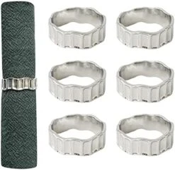 Gold Napkin Rings Set Of 6, Irregular Round Napkin Holder For Wedding,Party, Thanksgiving, Christmas, Birthday, Daily Table Decoration -Generic Furniture Shop 41mWaXX7ipL. AC