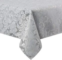 70 X 70 Inch Square Damask Jacquard Tablecloth Table Cover - Waterproof/Spill Proof/Stain Resistant/Wrinkle Free/Heavy Duty - Great For Banquet, Parties, Dinner, Kitchen, Wedding (Beige) -Generic Furniture Shop 41mdQ1wW8EL. AC
