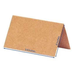 Place Cards For Weddings, 100-Count Kraft Table Name Cards, Blank Rustic Tent Cards, Seating Placecards For Dinner Parties, Banquets, Events -Generic Furniture Shop 41mzPQ5WE0L