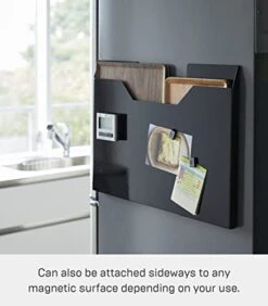 Yamazaki Home Magnetic Rack/Placemat Pocket Wall File | Steel | Kitchen Organizer, One Size, Black -Generic Furniture Shop 41n2HsjeEWL