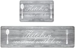 Pauwer Anti Fatigue Kitchen Mats Set Of 2 Farmhouse Kitchen Rugs Non Skid Washable, Cushioned Kitchen Floor Mats, Waterproof Memory Foam Kitchen Runner Rug Comfort Standing Mat For Kitchen Home Office -Generic Furniture Shop 41nA5f1NW4L. AC