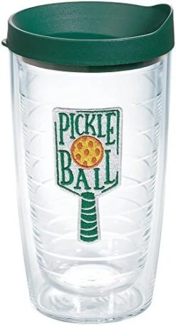 Tervis Pickleball Made In USA Double Walled Insulated Plastic Tumbler Cup Keeps Drinks Cold & Hot, 16oz, Clear -Generic Furniture Shop 41nL86yYVzL. AC