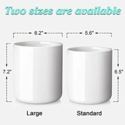 Cream White Kitchen Utensil Holder, 7.2" Extra Large Utensil Holder For Kitchen Counter, Thickenss Cooking Ceramic Utensil Crock For Utensils, Housewarming Wedding Gifts For Kitchen Decor -Generic Furniture Shop 41nOH5gxhgL