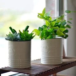 Laveduso Utensil Holder, 7.2" Large Utensil Crock, Ceramic Utensil Holder For Countertop, With Cork Mat, Stable And Easy To Clean, Vintage Cooking Utensil Holder For Farmhouse Kitchen Decor, White -Generic Furniture Shop 41oHMPFRMhS